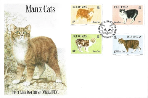 1989 Isle of Man Manx Cats First Day Cover