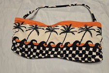 Sanctuary Swim Bathing Suit Top Bikini Reversible XL Adjustable/ Removable Strap