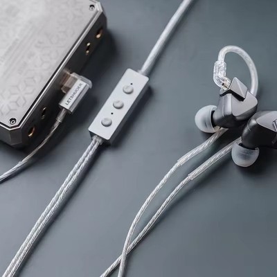 LETSHUOER LC01 Type-c Earphone Cable Upgrade Cable Silver-Plated Copper