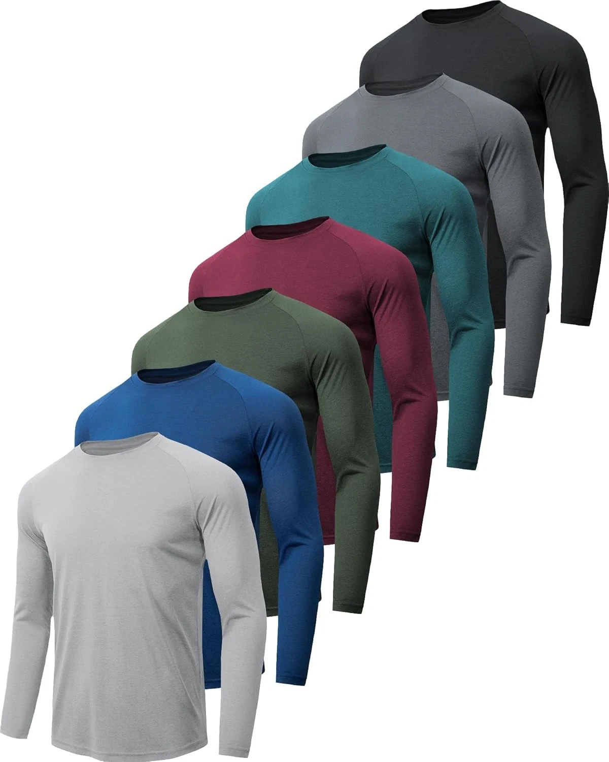 7 Pack Men's Long Sleeve Shirts UPF 50+ UV Sun Protection Quick Dry Size XL
Opens in a new window or
