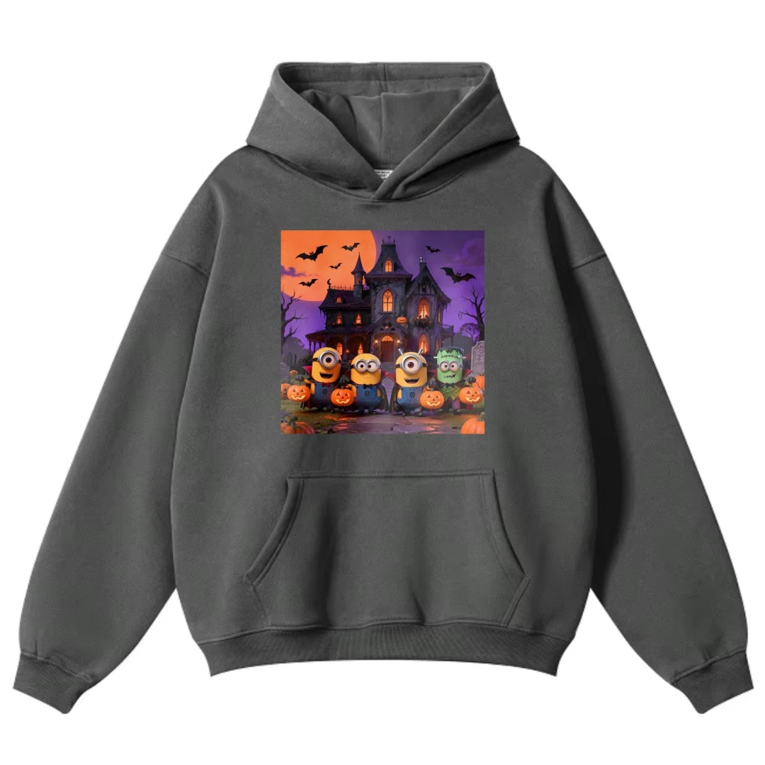 Minions Halloween Haunted House Hoodie