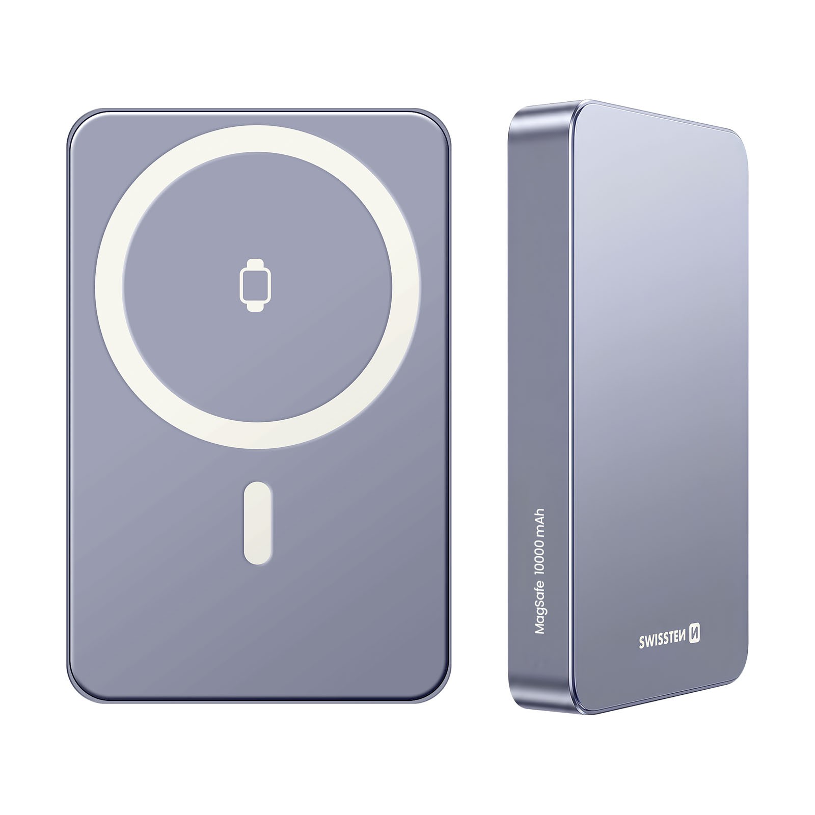 Batterie externe 10000mAh Swissten Slim2 Gris avec charge rapide USB-C PD 20W