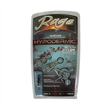 Rage HD Hypodermic Mechanical Broadhead - 100 Grain 2-Blade 2"+ Cut - Pack of 3