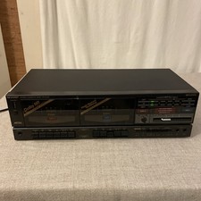 SHARP RT-W500 Stereo Double Cassette Deck Functional READ