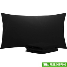 Soft Microfiber Pillowcases Envelope Closure Luxurious Body Support Sleep New