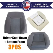 For FORD F-150 2011-2014  DRIVER SEAT COVER STEEL GRAY + Driver Foam Cushion
