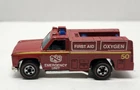 VINTAGE 1974 MATTEL HOT WHEELS REDLINE EMERGENCY UNIT SQUAD RED TRUCK EXTRA Nice