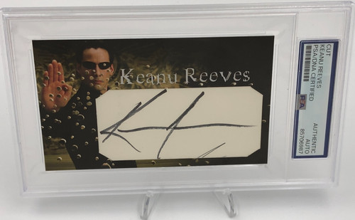 KEANU REEVES PSA AUTO 1/1 Card Authentic 3 x 5" Signed Custom 1 of 1 THE MATRIX