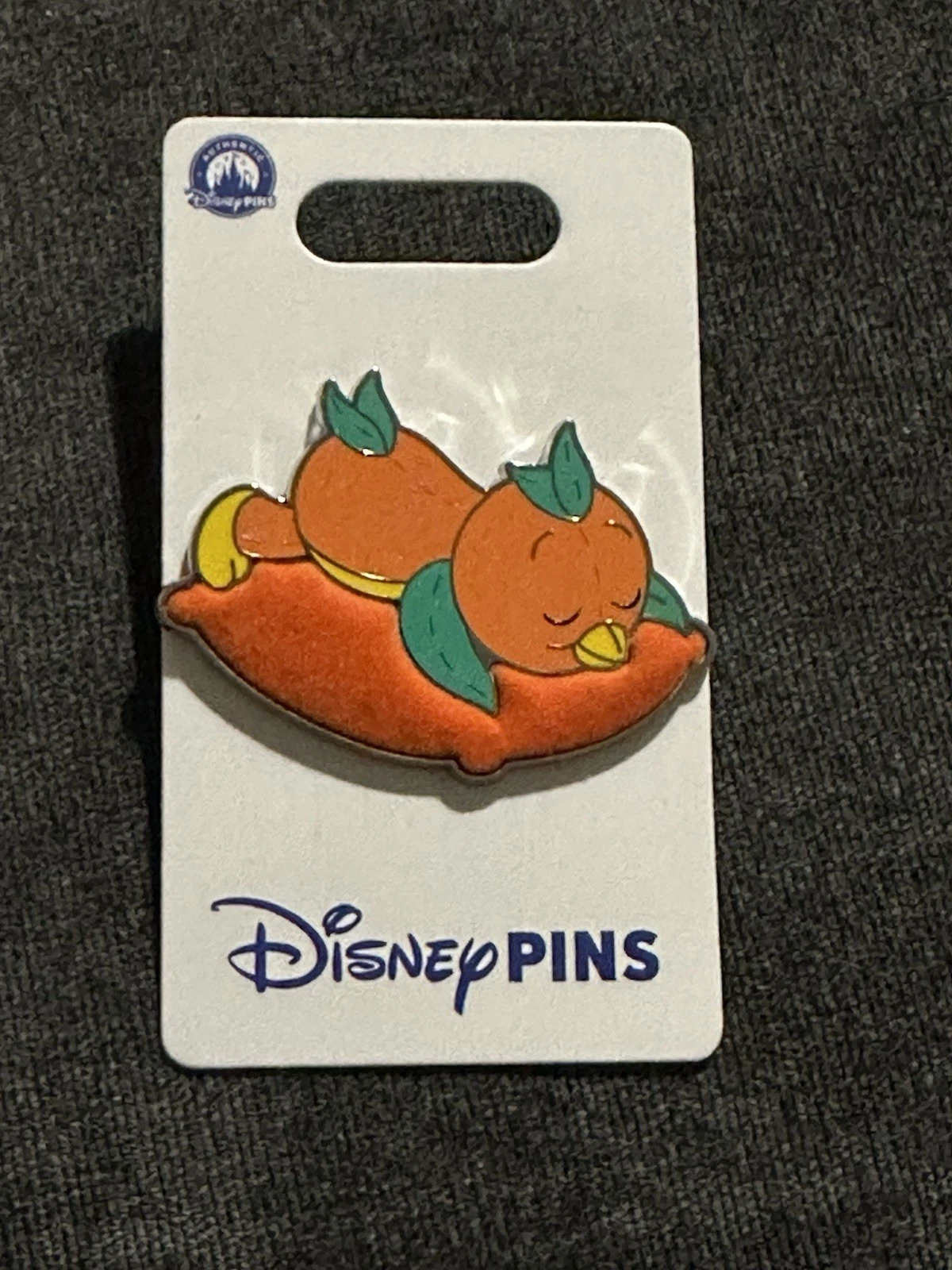 Disney Orange Bird Sleeping Single Pin on Pillow Disneyland DCA