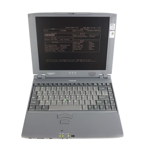 Vintage Toshiba Portege 7010CT 12.1" Laptop Pentium II 160MB Boots/Bios W/Dock - Picture 3 of 20