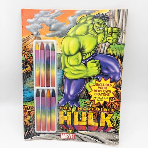 THE INCREDIBLE HULK Coloring & Activity Book Marvel Vintage Collectible 2003 NEW