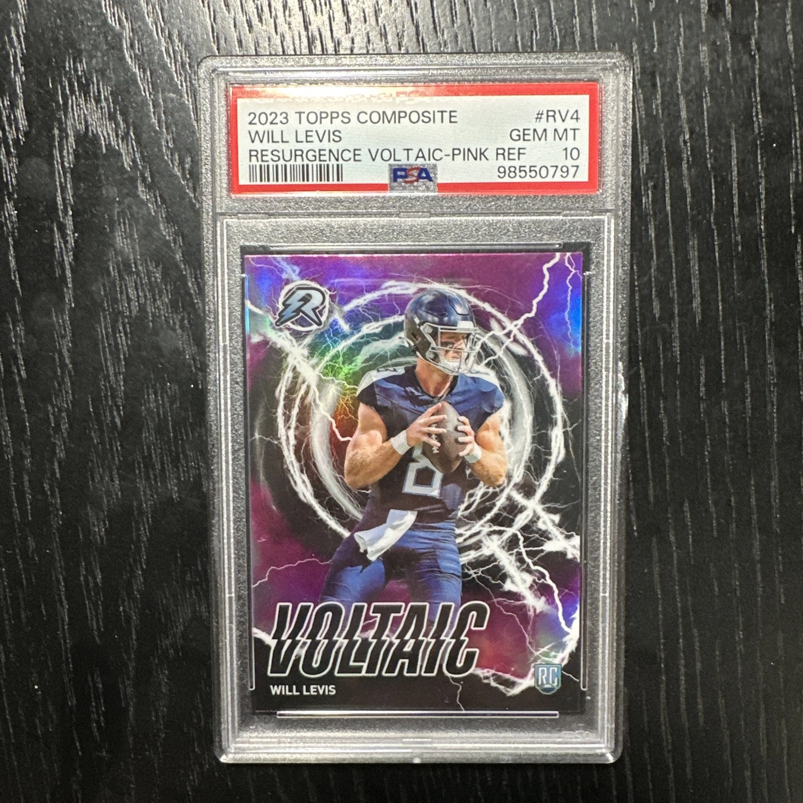 Will Levis Topps Composite Resurgence Voltaic #RV4 Pink Refractor