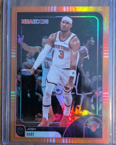 Topps 2025-26 NBA Hoops Josh Hart Orange Parallel #124 NY Knicks Color Match
