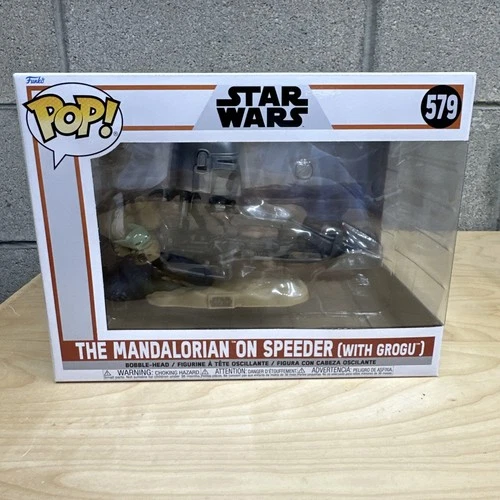 Pop! Rides Deluxe The Mandalorian on Speeder (with Grogu)