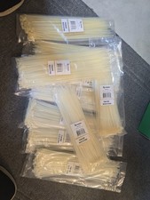  Bridas de cable de nailon de 12", lote transparente de 10 estrellas 