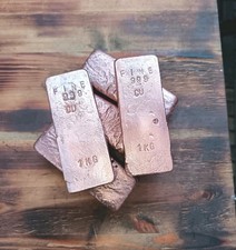 999 Feinkupferbarren Barren 1KG + handgegossen 1039g /36oz