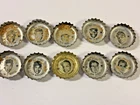 Lot of 10 Vintage 60s  Coca-Cola Baseball Bottle Caps