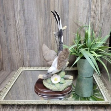 Vintage Homco 1986 Masterpiece Scissor-tailed Flycatcher Bird of Season & Base