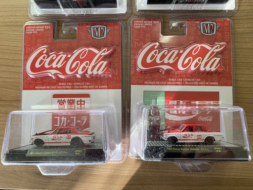 M2 Coca Cola 1:64 Japan Nissan Skyline GT-R, Nissan Fairlady, Datsun Bluebird - Bild 2 von 8