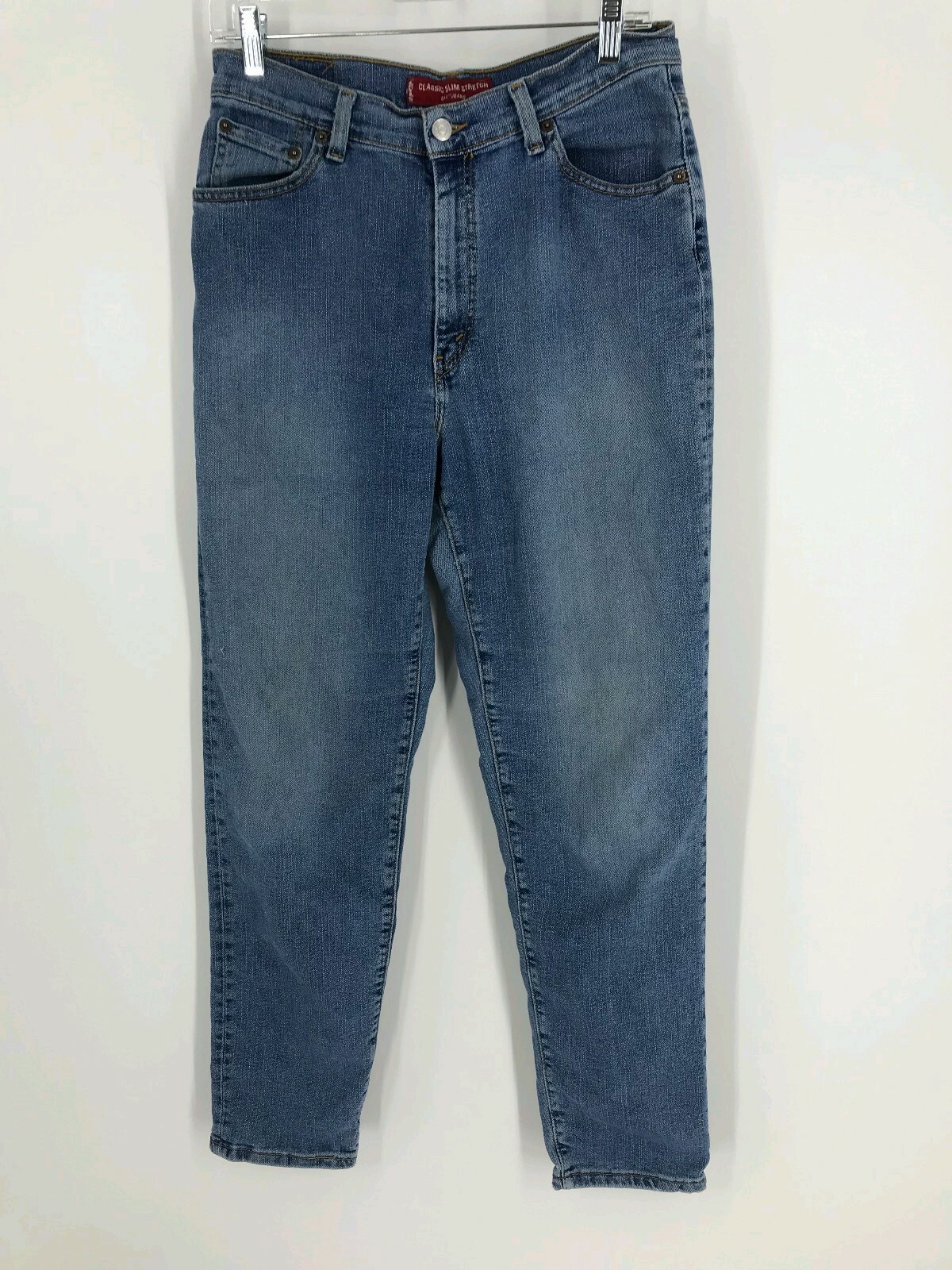 Levis 512 Women's 12 Miss X 29 Blue High Waisted Tapper Leg Classic Slim Mom | eBay