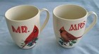 Set of 2, Lenox, Christmas Cardinals, Coffee Cups, Mr / Mrs.  — photo 2