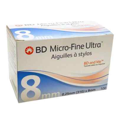 BD Micro-Fine Ultra 0,25 x 8 mm (31G) - Standard Pennadeln / 100 Stück