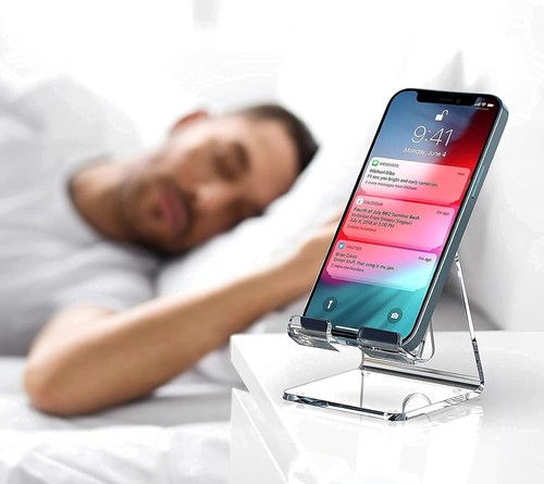 Acrylic Cell Phone Stand, Portable Clear Phone Stand for Desk, Compatible - 第 6/20 張圖片