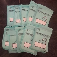 FAWN Disposable Bathtub Covers Liners 10-Pack Lot for Travel Hotel Spa 47x102