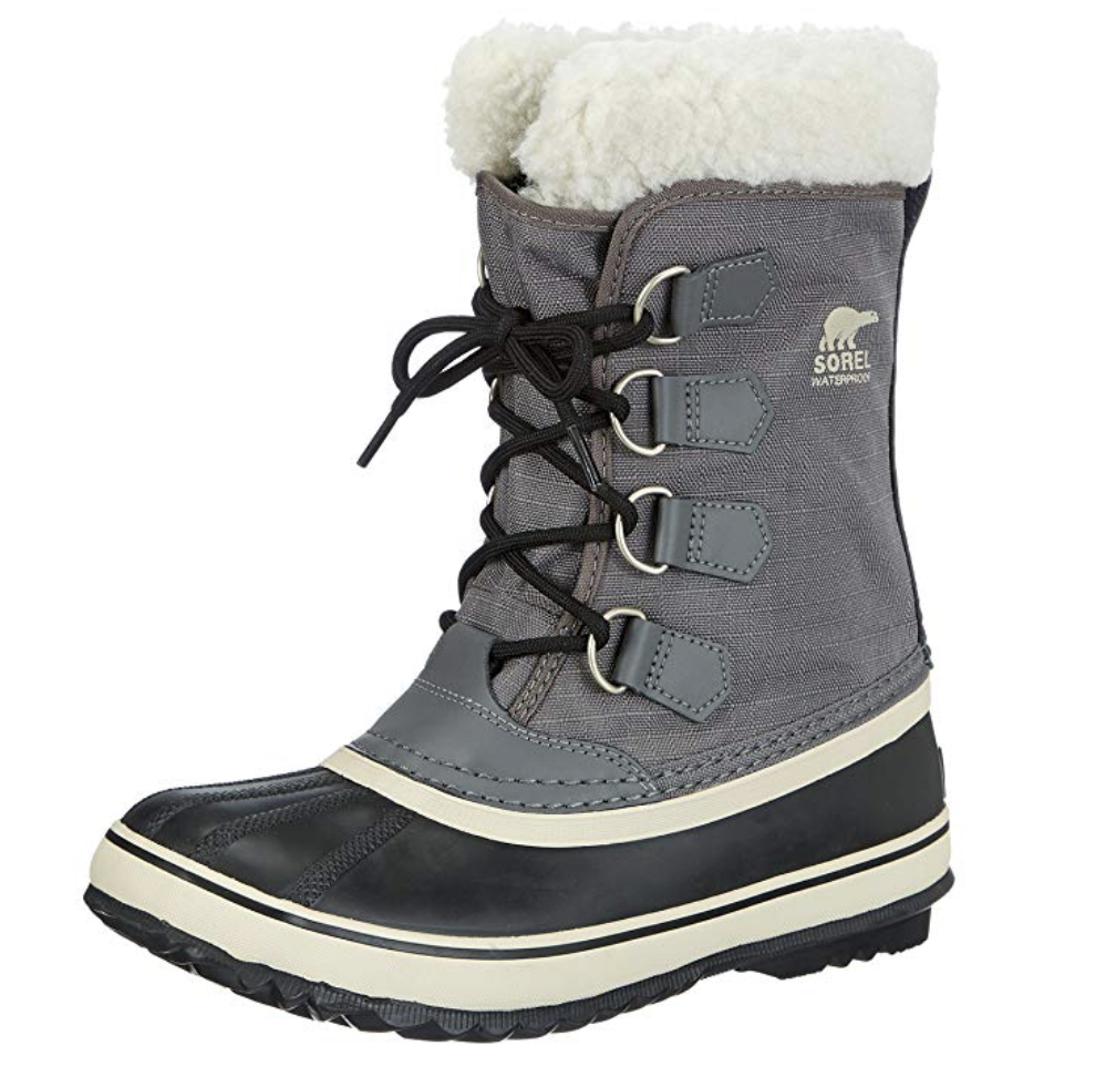 SOREL Women's Winter Carnival Pewter/Black/Gray Snow Boots Waterproof NEW