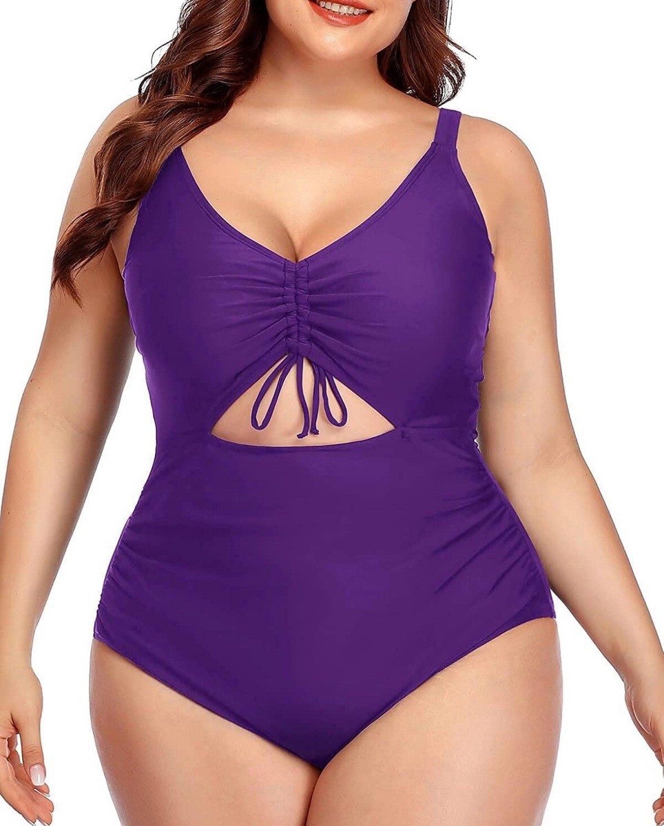 Daci Women's Plus Size High Waisted Bikini - Sporty Two-Piece Swimsuit With Full Coverage