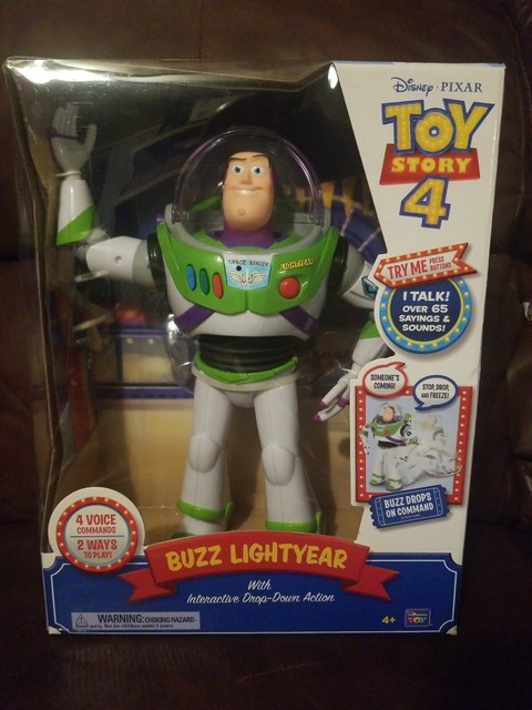 buzz lightyear with interactive drop down action
