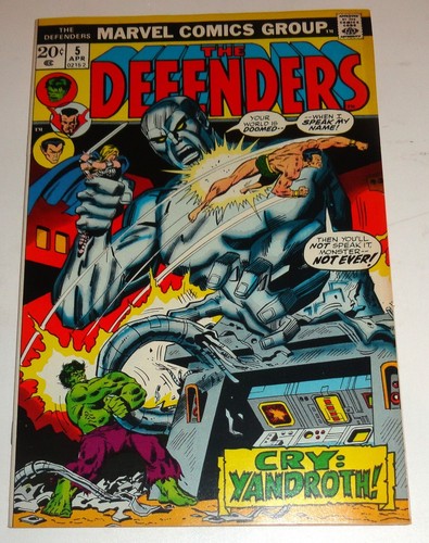 DEFENDERS #5 HULK NAMOR STRANGE HIGH GRADE GLOSSY FRESH 9.2/9.4 1973 - 第 1/1 張圖片