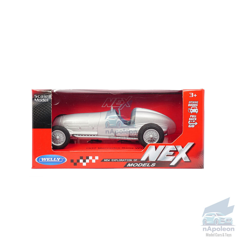 1:36 Mercedes-Benz W125 1937 Model Car Alloy Diecast Toy Vehicle