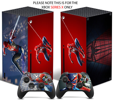 SPIDERMAN V2 Xbox SERIES X SKIN DECAL VINYL STICKER WRAP | eBay UK