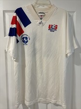 1992-93 USMNT HOME KIT XL - ADIDAS - USA MEN'S SOCCER JERSEY X-LARGE Rare Number