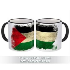 Gift Mug : Palestine Distressed Flag Vintage Palestinian Expat Country