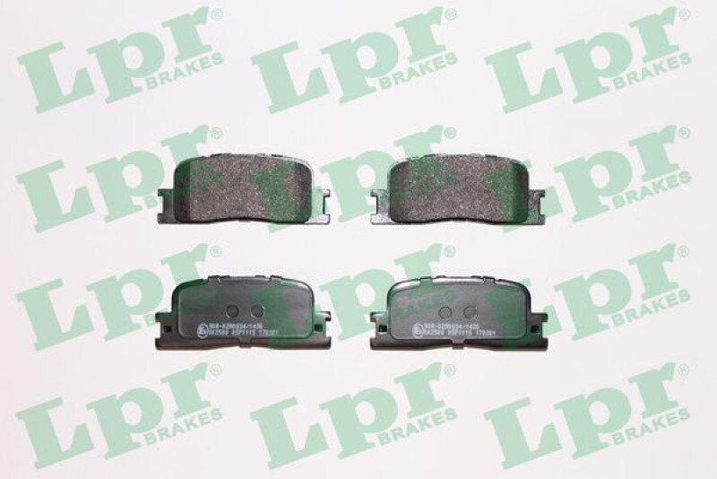 Plaquettes de frein arrière premium pour routière Lexus ES et Toyota