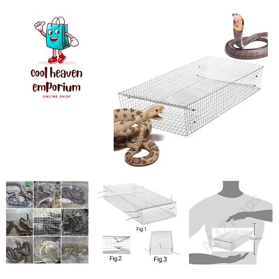 Large Dual Entrance Humane Snake Trap - Catches and Release All Kinds ...