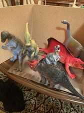 Vintage Lot Of Six Dinosaurs From The 80S 90S Early 2000  