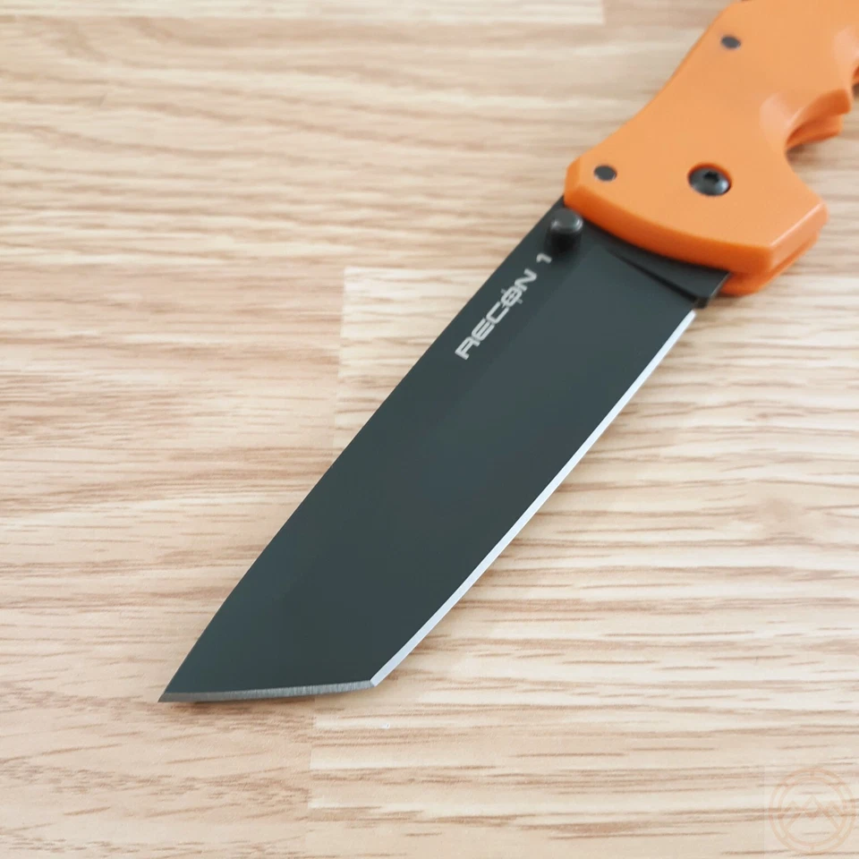 Faca dobrável Cold Steel Recon 1 4,0" S35VN lâmina de aço Tanto, cabo laranja G10 - Imagem 2 de 4
