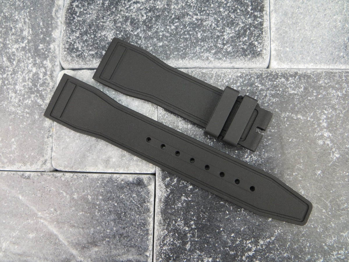 Rubber Strap Iwc Big Pilot Replacement Strap 22mm Genuine Rubber