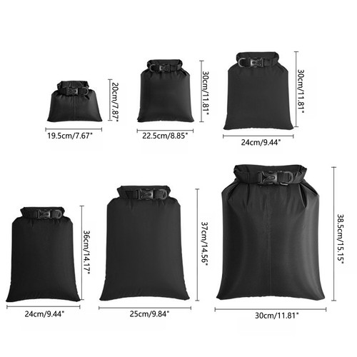 6St Packsack Drybag wasserdicht Outdoor Kompressionssack Rollbeutel wasserfest - Bild 16 von 17