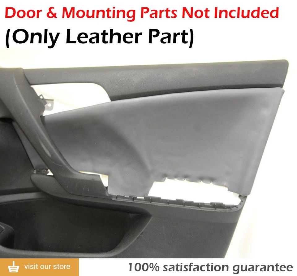 Cubierta sintética de cuero para tarjetas de inserción de panel de puerta para Acura TSX 09-14 negra Foto 2 de 4