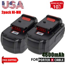 2Pack 18V Lithium Ion Battery for Porter Cable 18 Volt PC18B PC18BL PC18BLX Tool