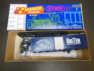 HO SCALE ROUNDHOUSE PENN STATE 1994 11-0 BIG TEN 40' BOX CAR KIT