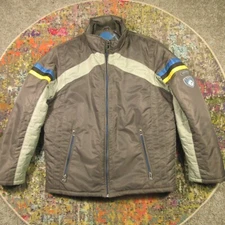 Point Zero Systems Jacket Mens L Gray Insulated Nordic Biker Iceland ST Moritz