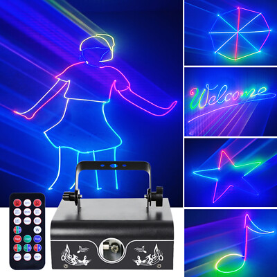 3D Animation Effect RGB Full Color Laser Light DJ Stage Effect Party Club Lights