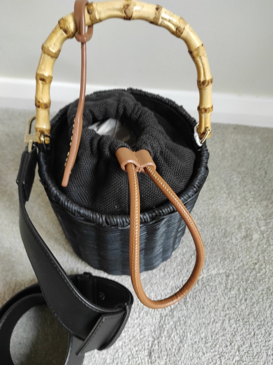 Ted Baker Jayriri Basket Weave Bucket Bag Crossbody Strap