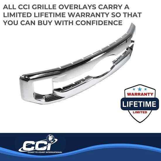 Cubierta de inserción de parrilla cromada a presión para Ford F250 XL 2020-2022 y XLT Foto 3 de 4