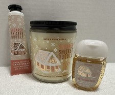 Bath Body Works SUGARED SNICKERDOODLE 3 Pc. Set: Candle-Hand Cream-Hand Gel NEW